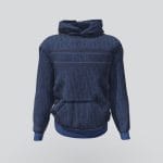 Dior Oblique Hoodie Blue Jacquard Cotton