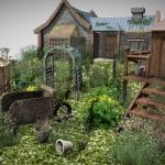 Diorama End Assignment, grannies garden.