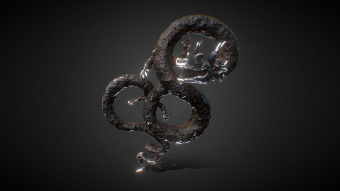 dragon statue rusty metal estatua dragon.thumb