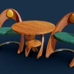 Elipsious Chair & Table Interior Asset