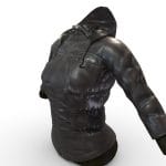 Female Brown Leather Winter Hoodie Jacket