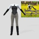 female horse riding outfit top pants boots.thumb