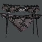 Female Sexy Lace Underpants With Garters Belt