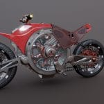 Futuristic Motorcycle