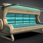 Futuristic space Bench