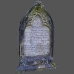 Gravestone Gray Flower Scan