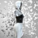 Leather Corset Mid Hoodie Jersey Sleevless Dress