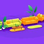 Living Room Furnitures Pack