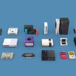Low poly consoles
