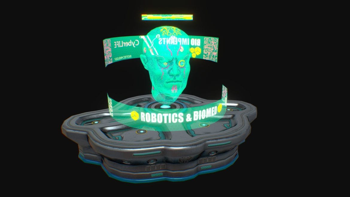 low poly cyberpunk holographic head banner.thumb