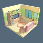 Low poly Living Room