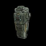 Low poly sci fi drop pod