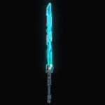 Low poly sci fi energy sword weapon
