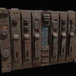 Low poly sci fi facade environment asset 2