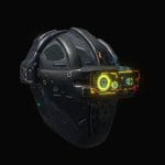 Low poly sci fi holo helmet character asset