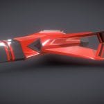 Lowpoly spaceship attacker