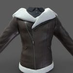 Men’s Fur Inline Winter Leather Jacket w Shirt