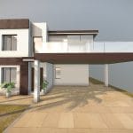 modern house low poly