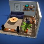 Modern Living Room School Project