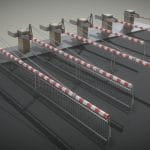 Modern Railway Barriers Set (WIP-6)