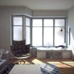 Nordic living room with Vray lighting