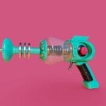 Retro futuristic Laser Gun