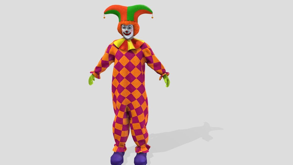 rigged full clown avatar character.thumb