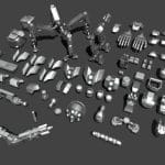 Robot parts (kitbash pack)
