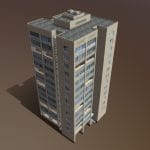 Russian Apartment Brick Building