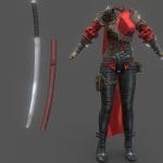 SAVE Medieval Female Swords Master Full Outfit