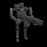 Sci fi assault robot character