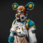 Sci-Fi Cyberpunk Girl