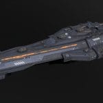 Scifi Battleship Excalibur