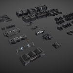 Scifi Modular Spaceship Weapons