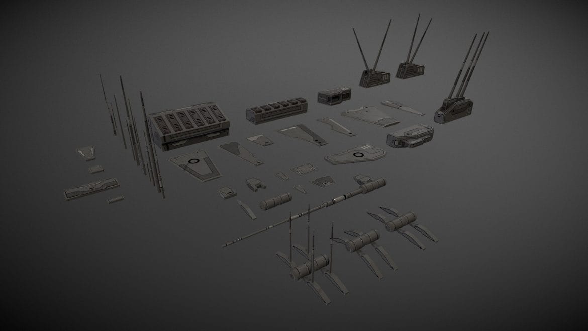 scifi spaceship addon spikes fins.thumb