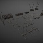 Scifi Spaceship Addon Spikes + Fins