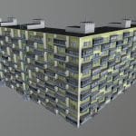 Soviet Apartment Building 12 Floors