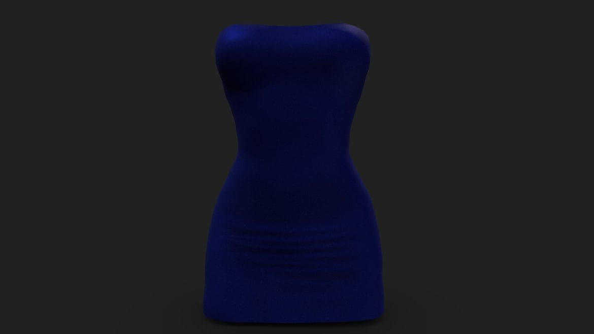 strapless mini female dress.thumb