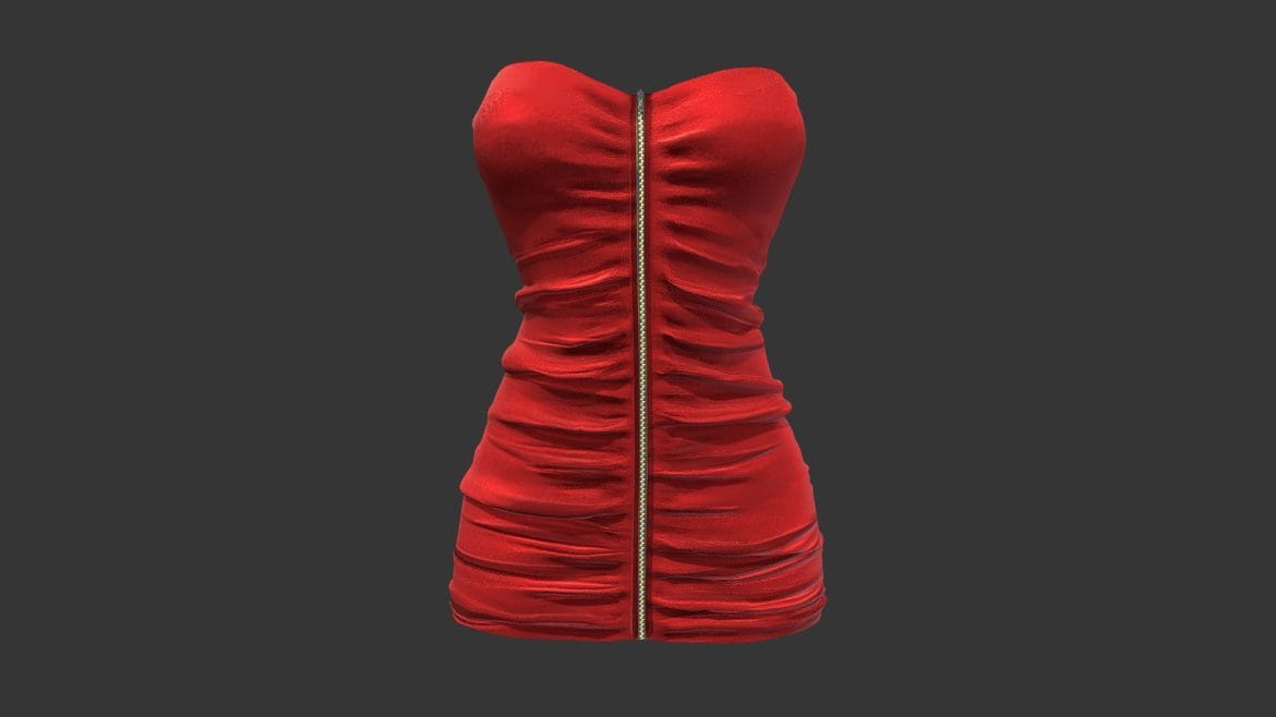 strapless ruched mini dress.thumb