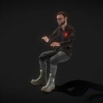 ハッカー The Hacker ハッカー (Rigged – Typing Animation)