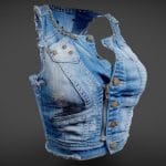 Vintage Top Jeans Studs