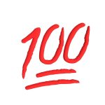 💯 100 emoji (Low poly)
