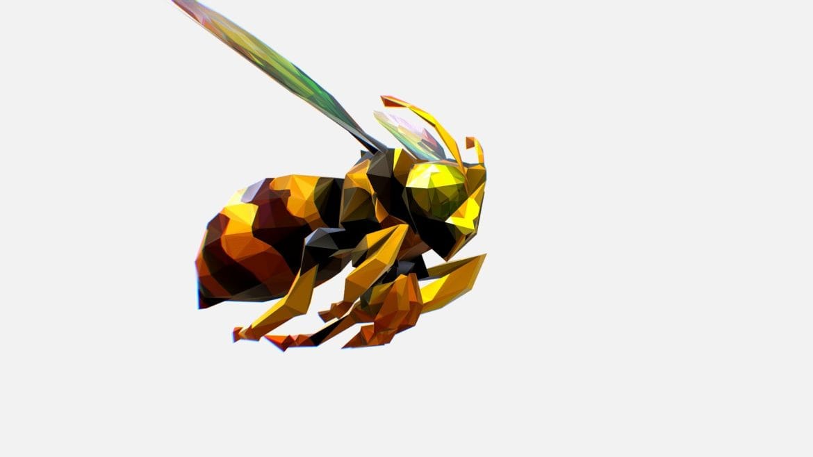 animated low poly art honeybee.thumb