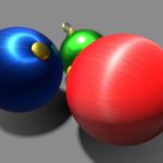 Anisotropic Material Demo: Christmas Baubles
