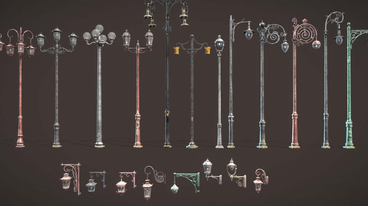 antique street lights asset pack.thumb