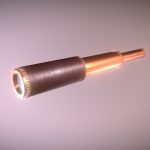 antique telescope low poly game ready.thumb
