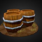 Barrels – hand painted