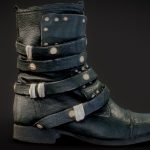 Boot Gothic Buckles Leather Footwear Women