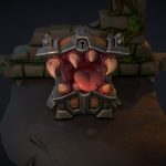 Chest mimic monster for game (Animated)