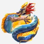 Dragon Low Polygon Art